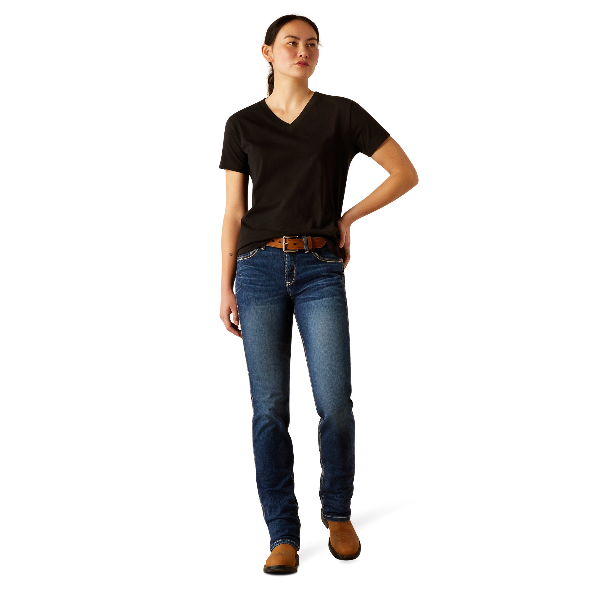 WMS Rebar Cotton Strong Standard V-Neck T-Shirt