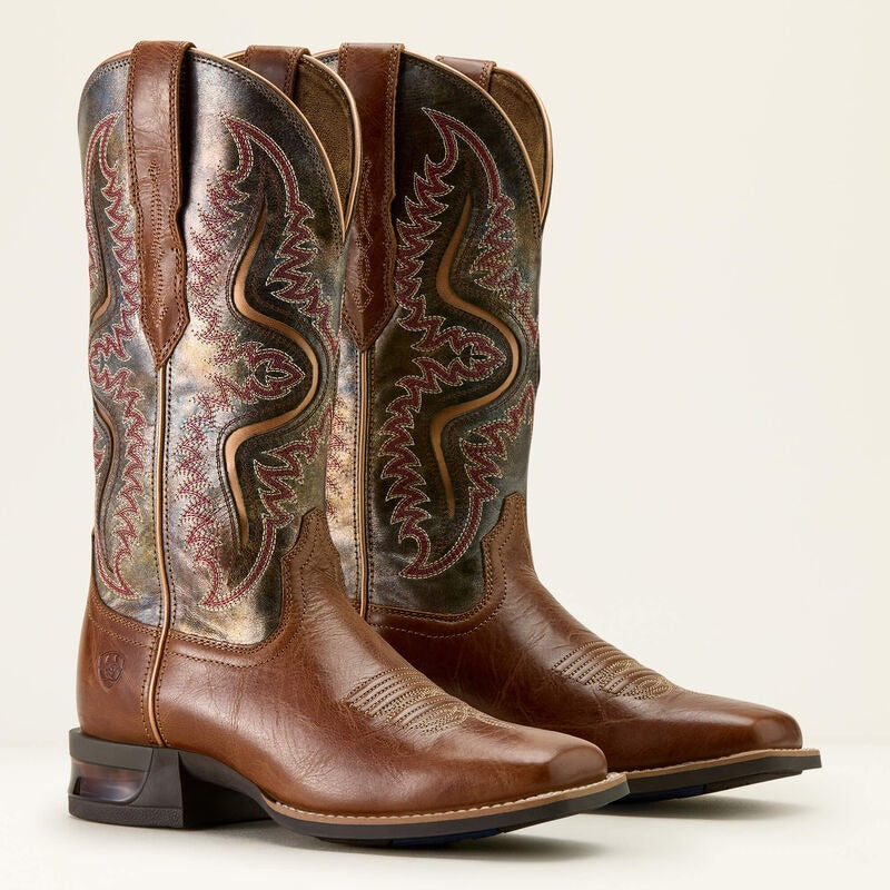 WMS Captivate Wide Square Toe Western Boot