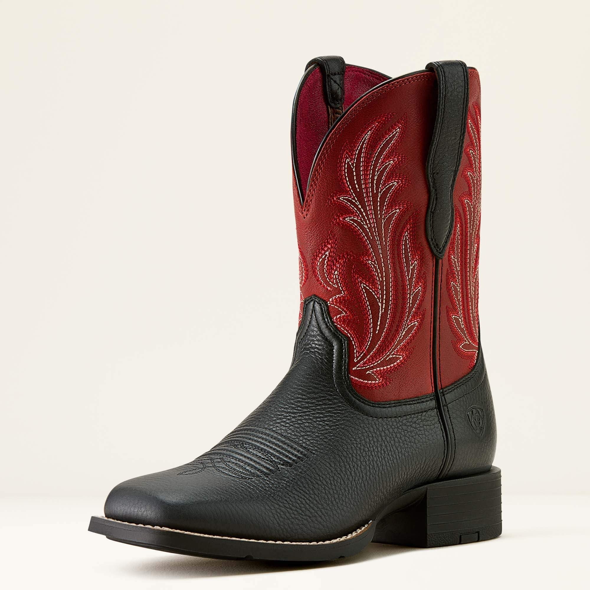 WMS Round Up Filly Wide Square Toe Western Boot