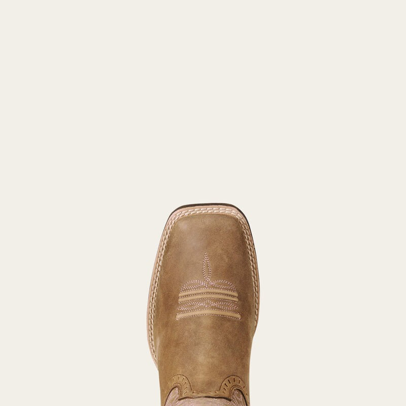 WMS Round Up Remuda Wide Square Toe Western Boot