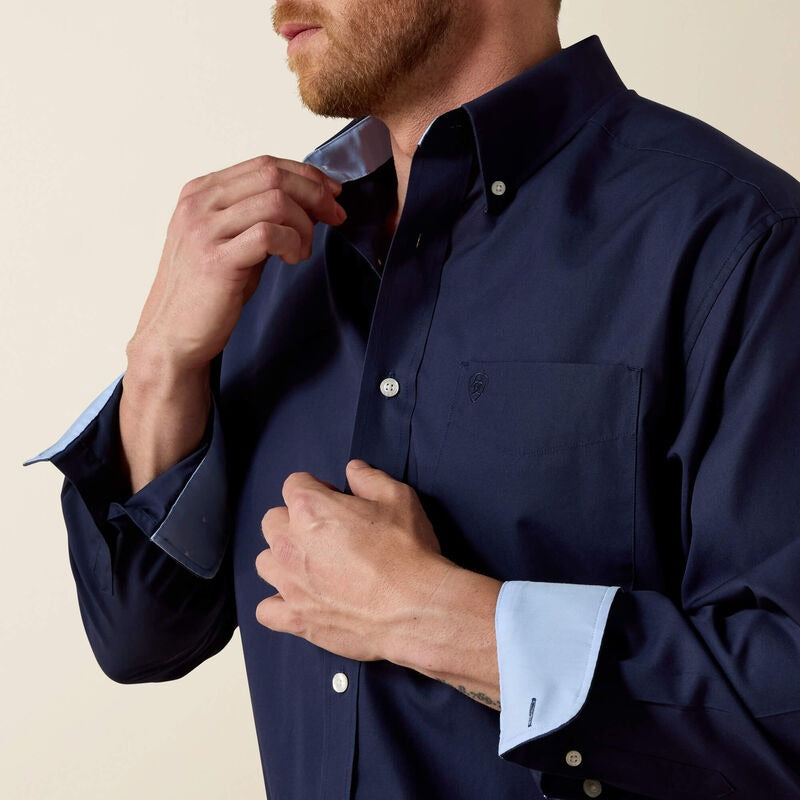 MNS Wrinkle Free Solid Shirt