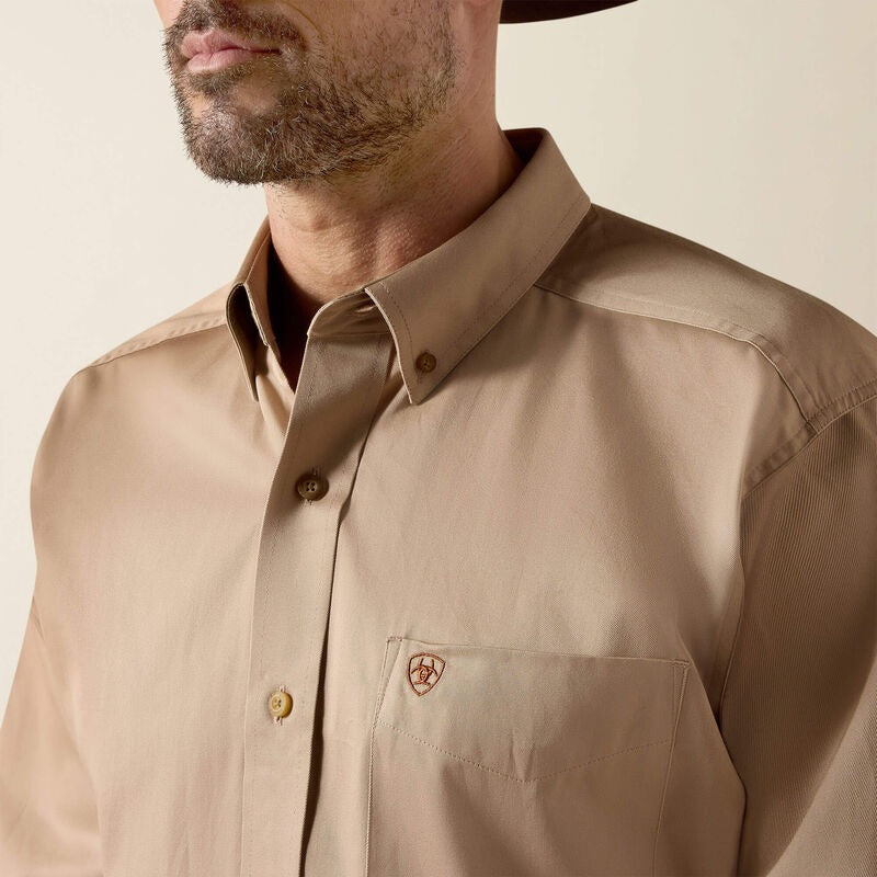 MNS Solid Twill Classic Fit Shirt