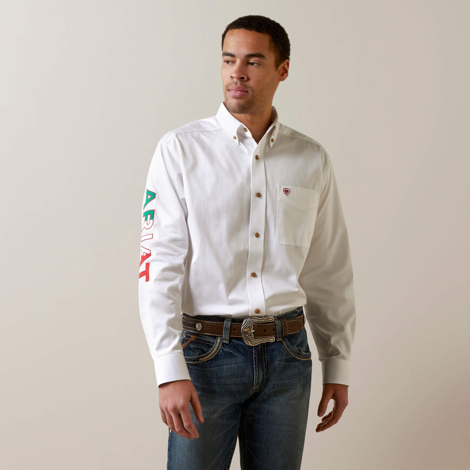 MNS Team Logo Twill Classic Fit Shirt